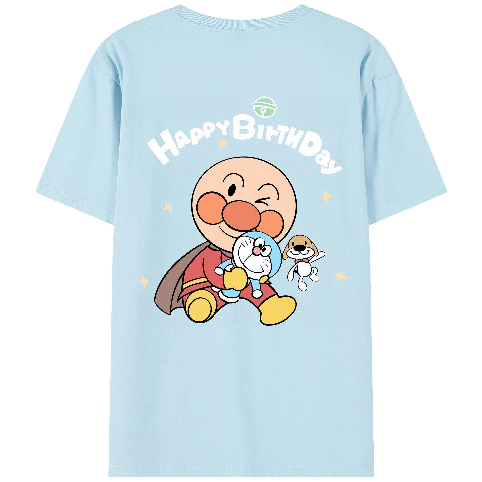 （画像用） アンパンマン Anpanman 綿100％半袖Tシャツ（背面プリント）